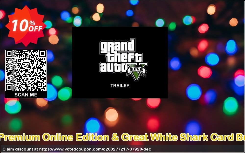 Grand Theft Auto V Premium Online Edition & Great White Shark Card Bundle Xbox One, EU  Coupon, discount Grand Theft Auto V Premium Online Edition & Great White Shark Card Bundle Xbox One (EU) Deal 2023 CDkeys. Promotion: Grand Theft Auto V Premium Online Edition & Great White Shark Card Bundle Xbox One (EU) Exclusive Sale offer 