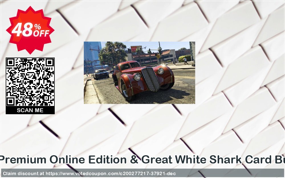 Grand Theft Auto V Premium Online Edition & Great White Shark Card Bundle Xbox One, US  Coupon Code Apr 2024, 48% OFF - VotedCoupon