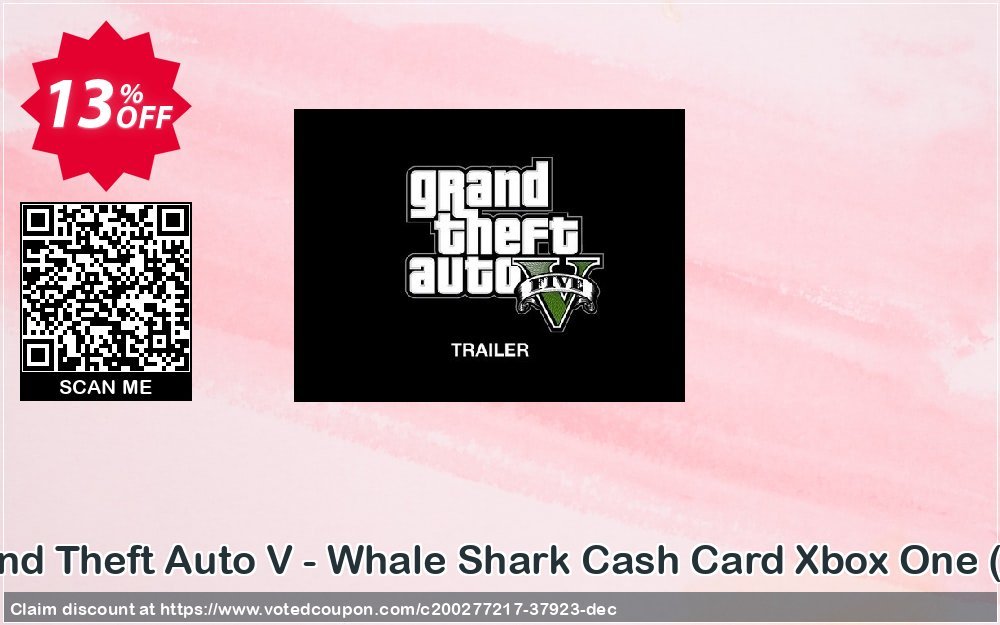 Grand Theft Auto V - Whale Shark Cash Card Xbox One, UK  Coupon Code May 2024, 13% OFF - VotedCoupon