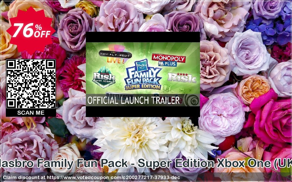 Hasbro Family Fun Pack - Super Edition Xbox One, UK  Coupon, discount Hasbro Family Fun Pack - Super Edition Xbox One (UK) Deal 2024 CDkeys. Promotion: Hasbro Family Fun Pack - Super Edition Xbox One (UK) Exclusive Sale offer 