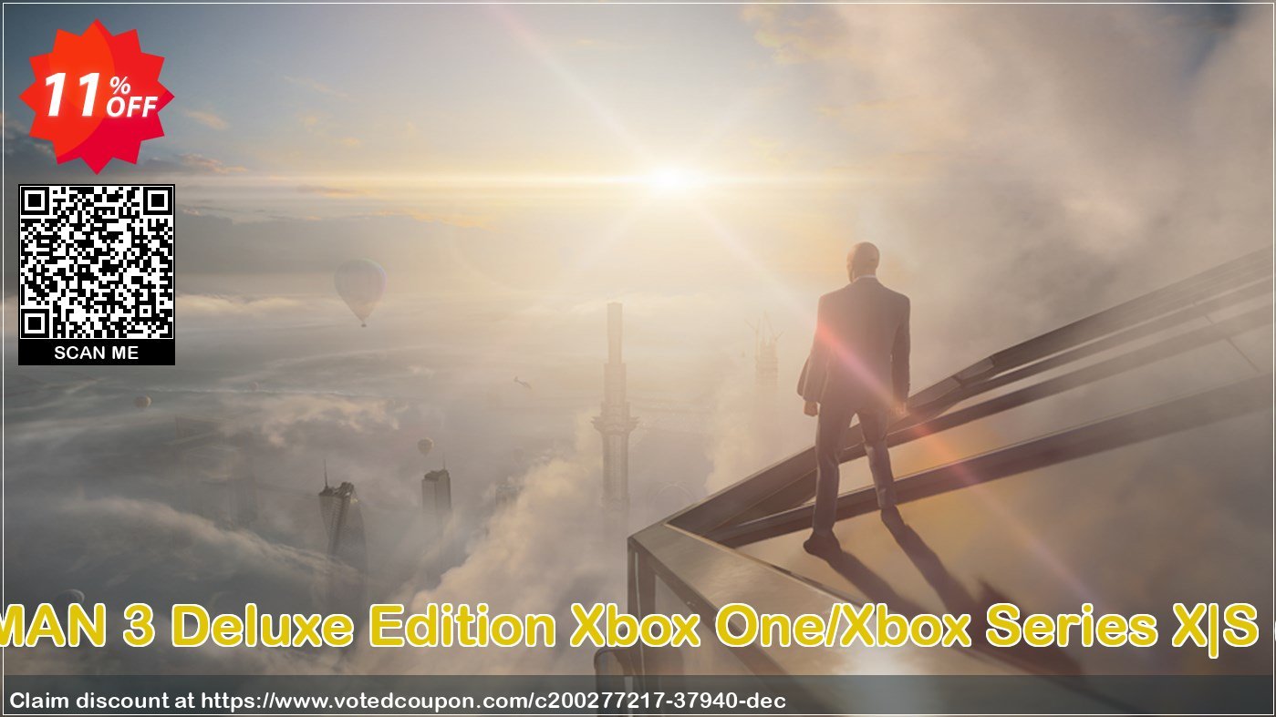 HITMAN 3 Deluxe Edition Xbox One/Xbox Series X|S, US  Coupon Code Apr 2024, 11% OFF - VotedCoupon