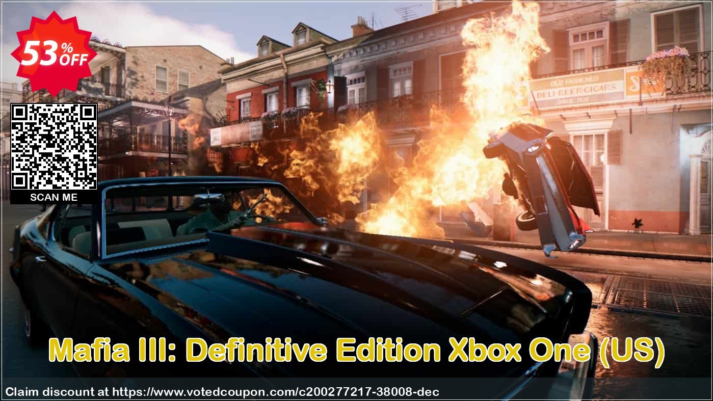 Mafia III: Definitive Edition Xbox One, US  Coupon, discount Mafia III: Definitive Edition Xbox One (US) Deal 2023 CDkeys. Promotion: Mafia III: Definitive Edition Xbox One (US) Exclusive Sale offer 