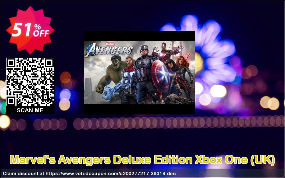 Marvel&#039;s Avengers Deluxe Edition Xbox One, UK  Coupon, discount Marvel's Avengers Deluxe Edition Xbox One (UK) Deal 2024 CDkeys. Promotion: Marvel's Avengers Deluxe Edition Xbox One (UK) Exclusive Sale offer 