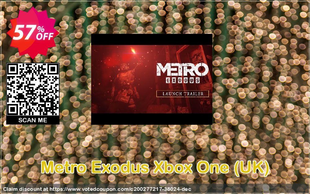 Metro Exodus Xbox One, UK  Coupon, discount Metro Exodus Xbox One (UK) Deal 2023 CDkeys. Promotion: Metro Exodus Xbox One (UK) Exclusive Sale offer 