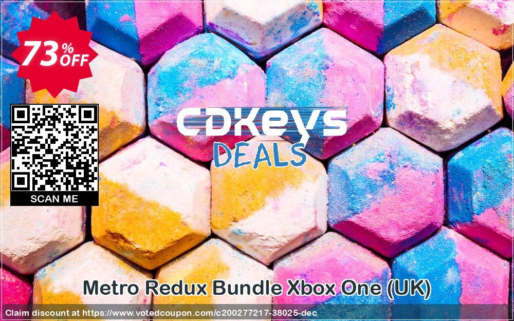 Metro Redux Bundle Xbox One, UK  Coupon, discount Metro Redux Bundle Xbox One (UK) Deal 2024 CDkeys. Promotion: Metro Redux Bundle Xbox One (UK) Exclusive Sale offer 