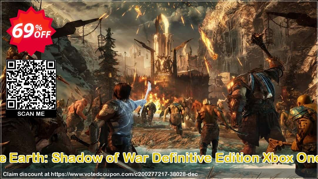 Middle Earth: Shadow of War Definitive Edition Xbox One, US  Coupon Code Apr 2024, 69% OFF - VotedCoupon