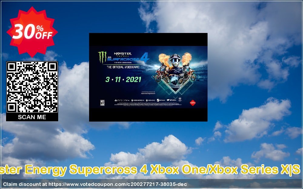 Monster Energy Supercross 4 Xbox One/Xbox Series X|S, UK  Coupon, discount Monster Energy Supercross 4 Xbox One/Xbox Series X|S (UK) Deal 2024 CDkeys. Promotion: Monster Energy Supercross 4 Xbox One/Xbox Series X|S (UK) Exclusive Sale offer 