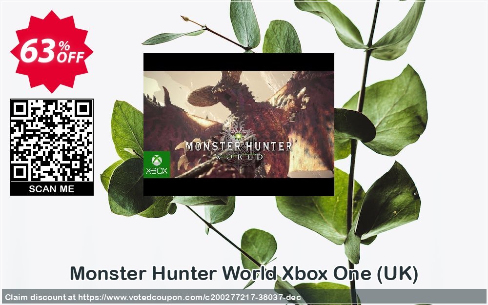 Monster Hunter World Xbox One, UK  Coupon Code Apr 2024, 63% OFF - VotedCoupon