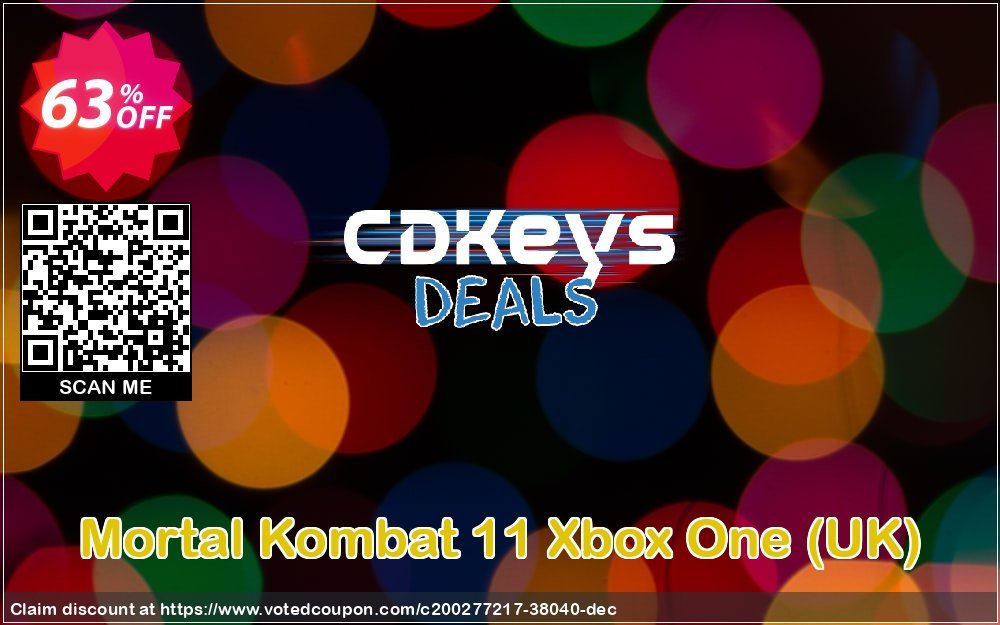 Mortal Kombat 11 Xbox One, UK  Coupon, discount Mortal Kombat 11 Xbox One (UK) Deal 2024 CDkeys. Promotion: Mortal Kombat 11 Xbox One (UK) Exclusive Sale offer 