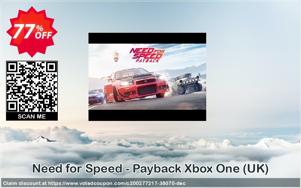 Need for Speed - Payback Xbox One, UK  Coupon, discount Need for Speed - Payback Xbox One (UK) Deal 2023 CDkeys. Promotion: Need for Speed - Payback Xbox One (UK) Exclusive Sale offer 