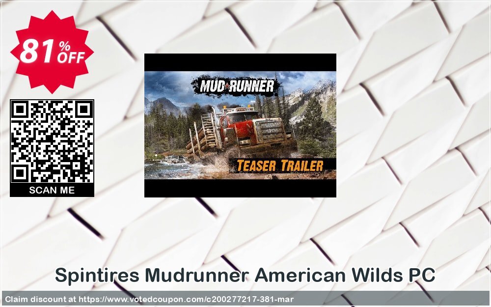 Spintires Mudrunner American Wilds PC Coupon Code Apr 2024, 81% OFF - VotedCoupon