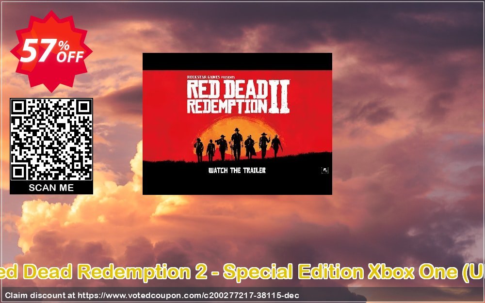 Red Dead Redemption 2 - Special Edition Xbox One, UK  Coupon, discount Red Dead Redemption 2 - Special Edition Xbox One (UK) Deal 2023 CDkeys. Promotion: Red Dead Redemption 2 - Special Edition Xbox One (UK) Exclusive Sale offer 