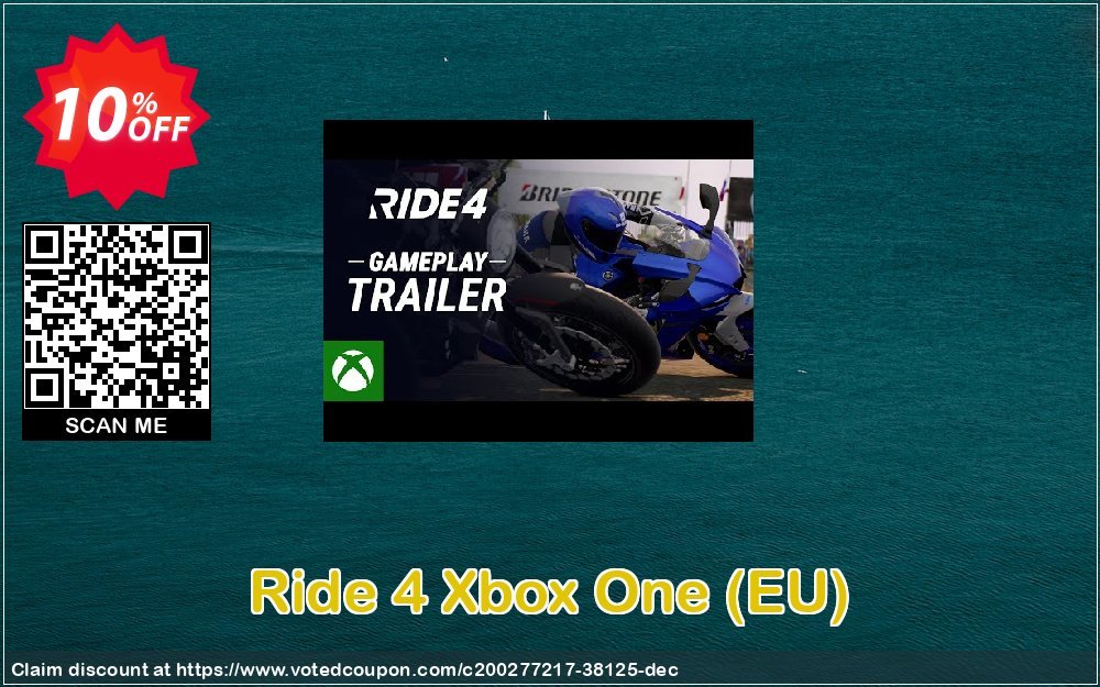 Ride 4 Xbox One, EU  Coupon Code Apr 2024, 10% OFF - VotedCoupon
