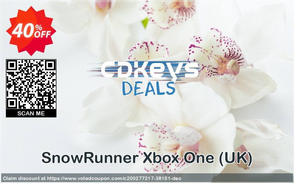 SnowRunner Xbox One, UK  Coupon, discount SnowRunner Xbox One (UK) Deal 2024 CDkeys. Promotion: SnowRunner Xbox One (UK) Exclusive Sale offer 