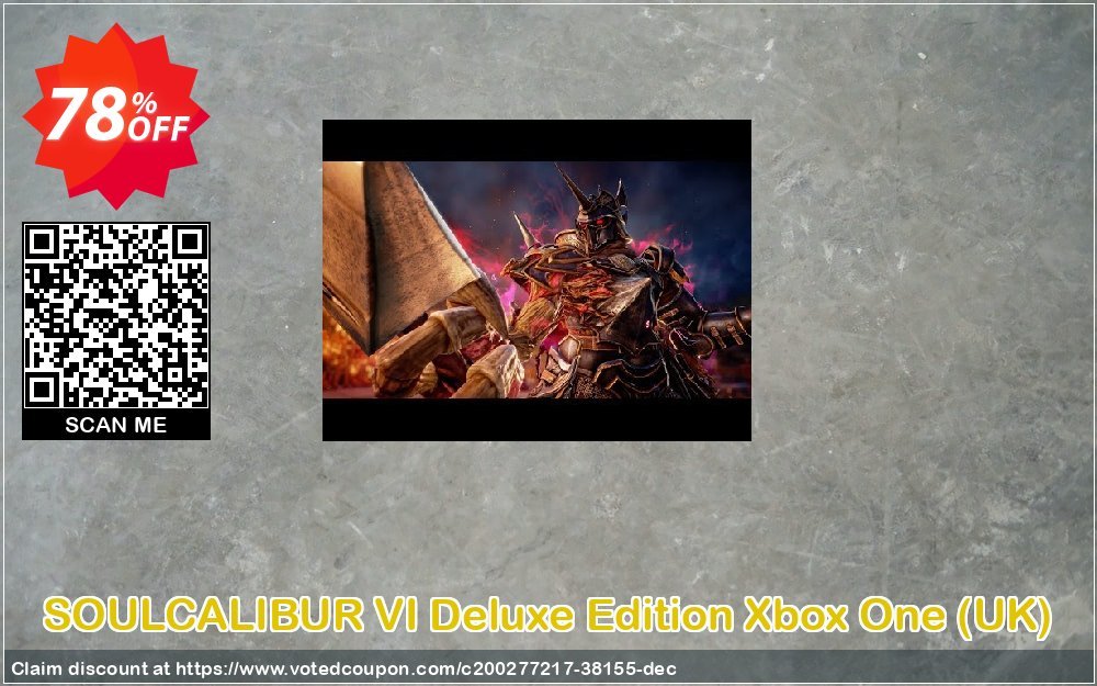 SOULCALIBUR VI Deluxe Edition Xbox One, UK  Coupon, discount SOULCALIBUR VI Deluxe Edition Xbox One (UK) Deal 2024 CDkeys. Promotion: SOULCALIBUR VI Deluxe Edition Xbox One (UK) Exclusive Sale offer 