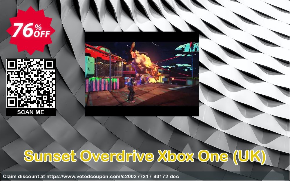 Sunset Overdrive Xbox One, UK  Coupon, discount Sunset Overdrive Xbox One (UK) Deal 2024 CDkeys. Promotion: Sunset Overdrive Xbox One (UK) Exclusive Sale offer 