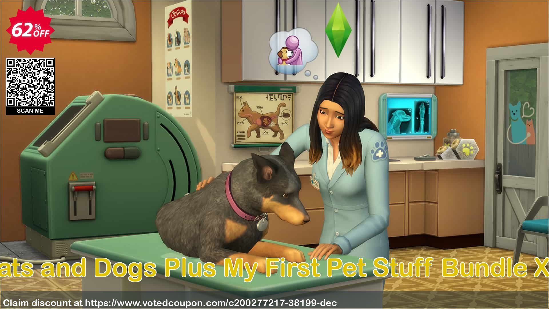 The Sims 4 Cats and Dogs Plus My First Pet Stuff Bundle Xbox One, US  Coupon Code Apr 2024, 62% OFF - VotedCoupon