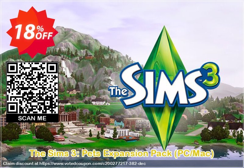 The Sims 3: Pets Expansion Pack, PC/MAC  Coupon Code Apr 2024, 18% OFF - VotedCoupon