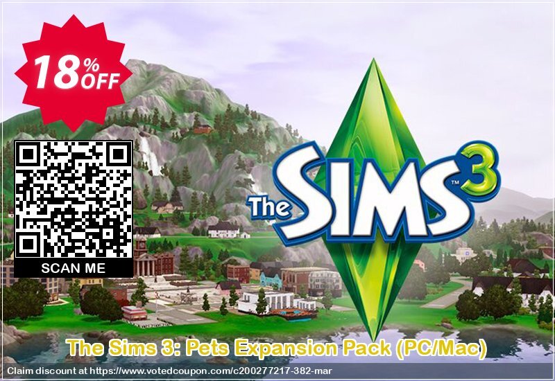 The Sims 3: Pets Expansion Pack, PC/MAC  Coupon Code May 2024, 18% OFF - VotedCoupon