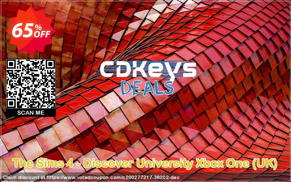The Sims 4 - Discover University Xbox One, UK  Coupon, discount The Sims 4 - Discover University Xbox One (UK) Deal 2024 CDkeys. Promotion: The Sims 4 - Discover University Xbox One (UK) Exclusive Sale offer 