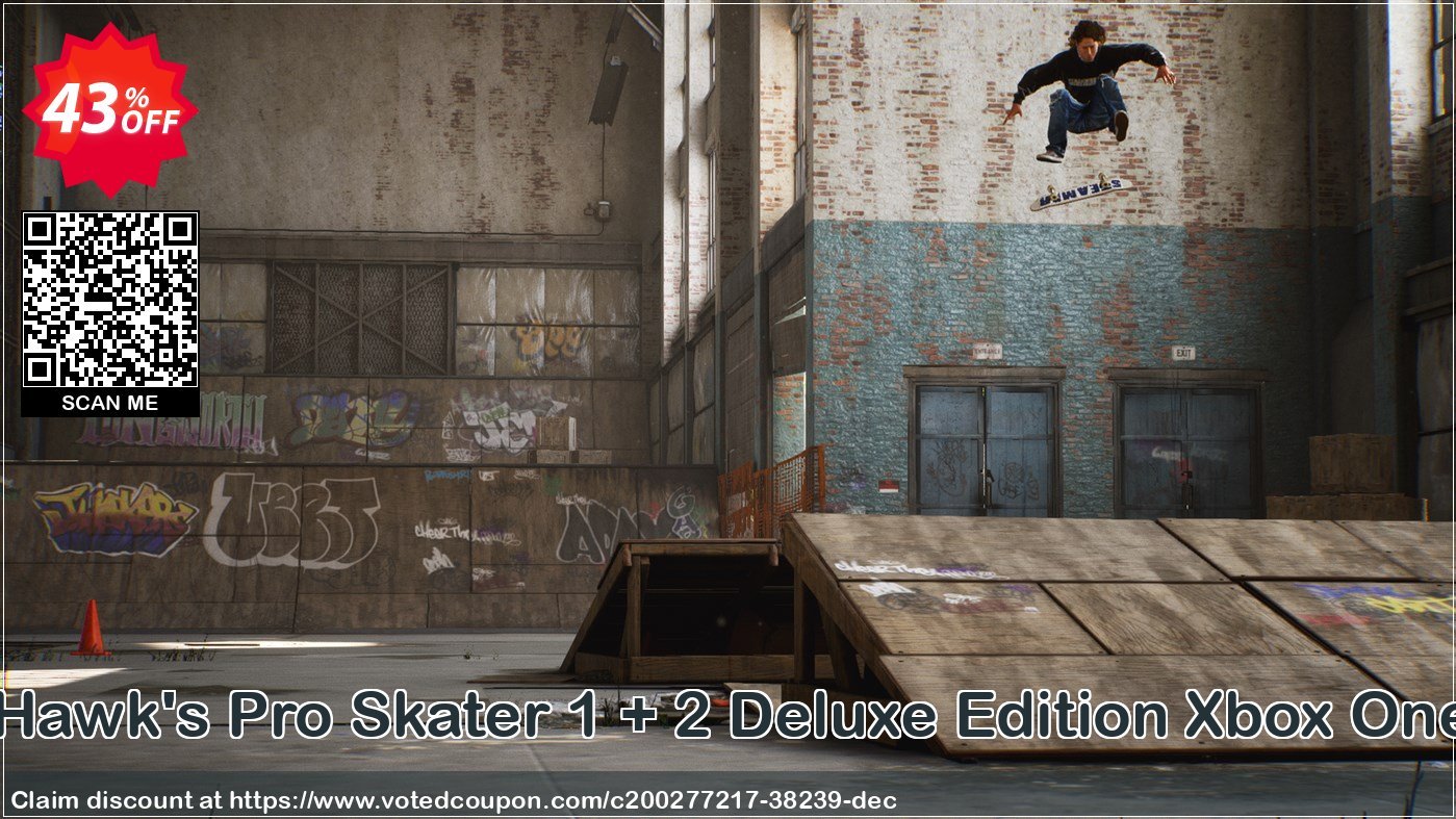 Tony Hawk's Pro Skater 1 + 2 Deluxe Edition Xbox One, US  Coupon Code May 2024, 43% OFF - VotedCoupon