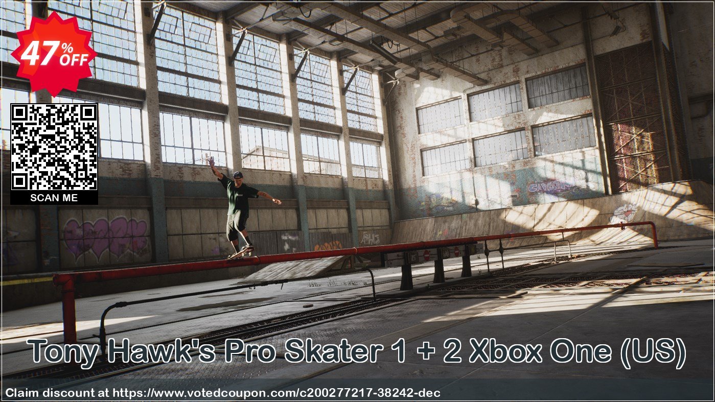 Tony Hawk's Pro Skater 1 + 2 Xbox One, US  Coupon Code May 2024, 47% OFF - VotedCoupon