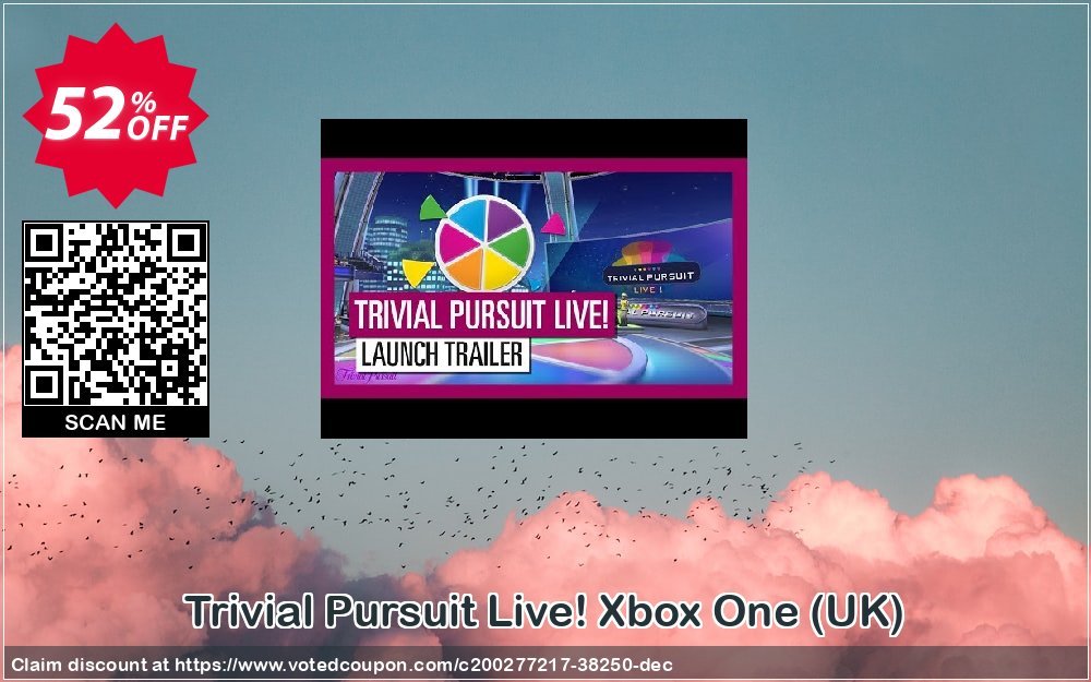 Trivial Pursuit Live! Xbox One, UK  Coupon, discount Trivial Pursuit Live! Xbox One (UK) Deal 2024 CDkeys. Promotion: Trivial Pursuit Live! Xbox One (UK) Exclusive Sale offer 