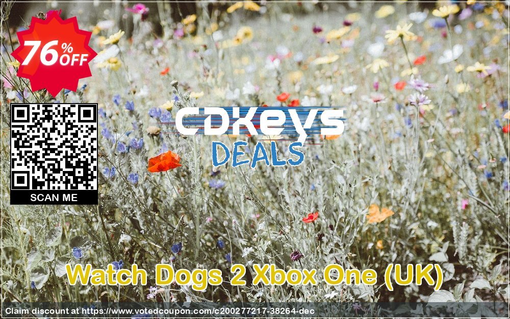 Watch Dogs 2 Xbox One, UK  Coupon, discount Watch Dogs 2 Xbox One (UK) Deal 2024 CDkeys. Promotion: Watch Dogs 2 Xbox One (UK) Exclusive Sale offer 