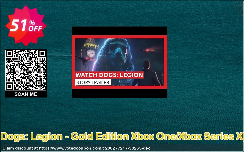 Watch Dogs: Legion - Gold Edition Xbox One/Xbox Series X|S, EU  Coupon Code Apr 2024, 51% OFF - VotedCoupon