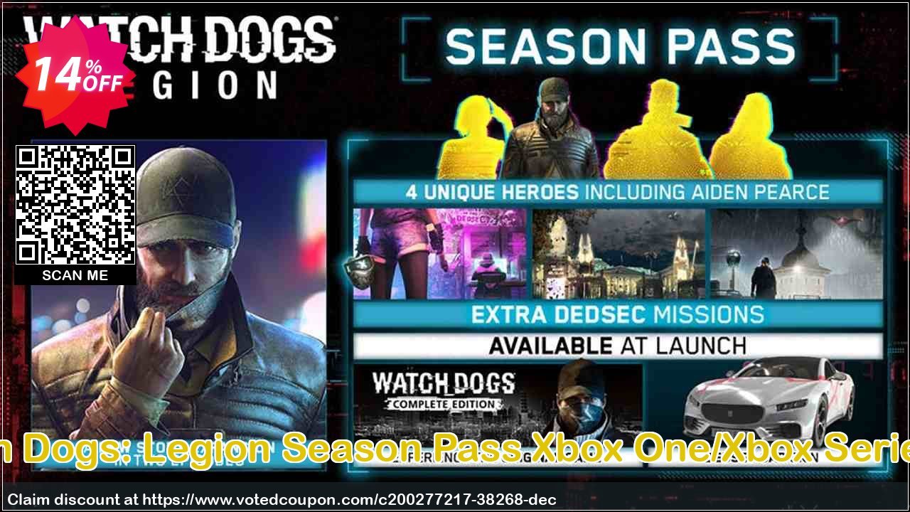 Watch Dogs: Legion Season Pass Xbox One/Xbox Series X|S Coupon Code Apr 2024, 14% OFF - VotedCoupon