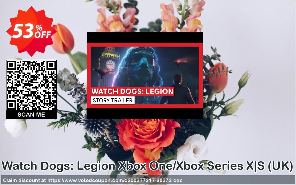 Watch Dogs: Legion Xbox One/Xbox Series X|S, UK  Coupon, discount Watch Dogs: Legion Xbox One/Xbox Series X|S (UK) Deal 2024 CDkeys. Promotion: Watch Dogs: Legion Xbox One/Xbox Series X|S (UK) Exclusive Sale offer 