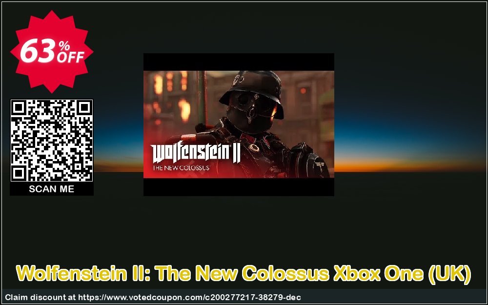 Wolfenstein II: The New Colossus Xbox One, UK  Coupon, discount Wolfenstein II: The New Colossus Xbox One (UK) Deal 2024 CDkeys. Promotion: Wolfenstein II: The New Colossus Xbox One (UK) Exclusive Sale offer 