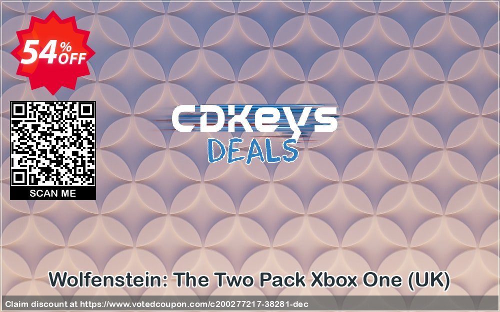 Wolfenstein: The Two Pack Xbox One, UK  Coupon, discount Wolfenstein: The Two Pack Xbox One (UK) Deal 2024 CDkeys. Promotion: Wolfenstein: The Two Pack Xbox One (UK) Exclusive Sale offer 