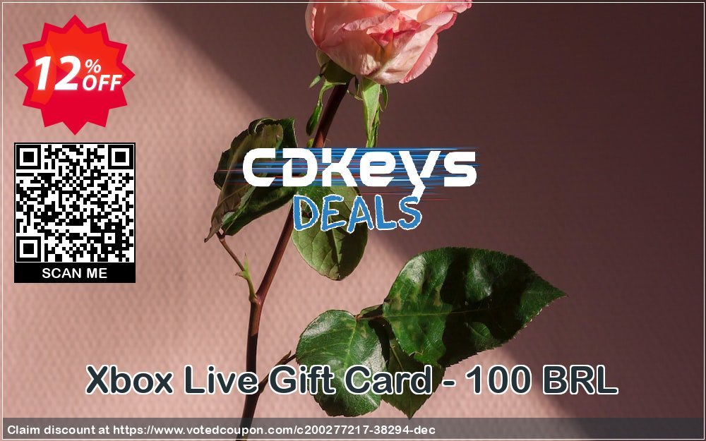 Xbox Live Gift Card - 100 BRL Coupon, discount Xbox Live Gift Card - 100 BRL Deal 2024 CDkeys. Promotion: Xbox Live Gift Card - 100 BRL Exclusive Sale offer 