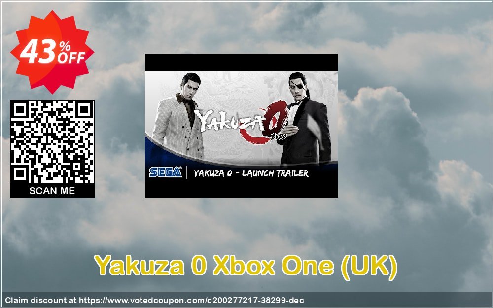Yakuza 0 Xbox One, UK  Coupon, discount Yakuza 0 Xbox One (UK) Deal 2024 CDkeys. Promotion: Yakuza 0 Xbox One (UK) Exclusive Sale offer 
