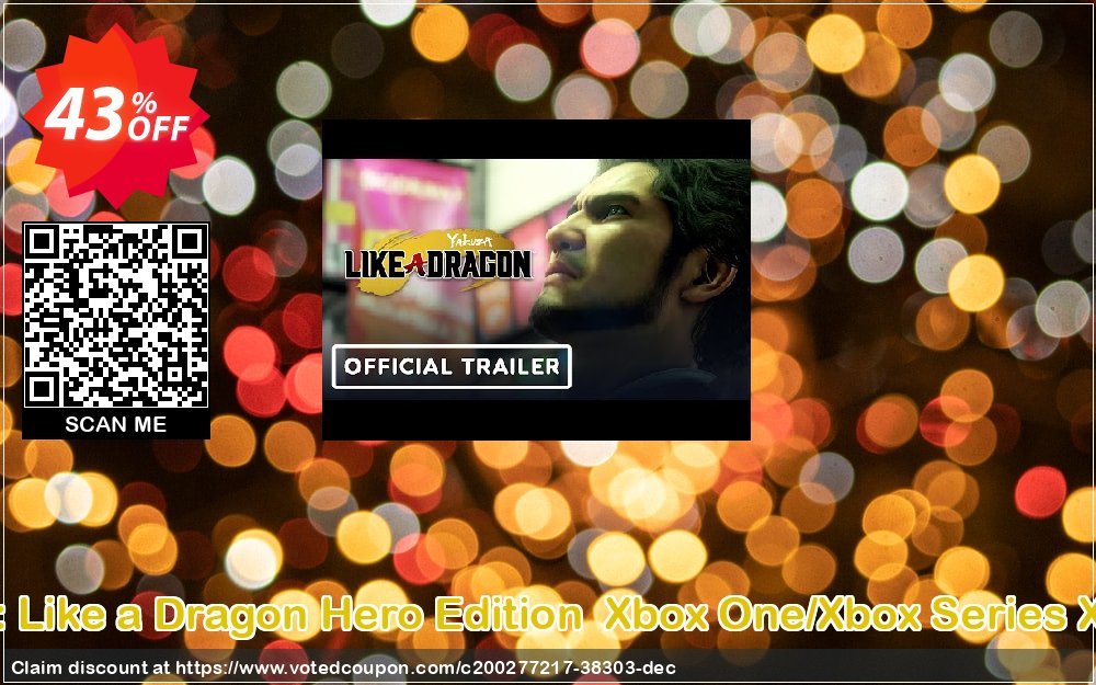Yakuza: Like a Dragon Hero Edition  Xbox One/Xbox Series X|S, UK  Coupon Code May 2024, 43% OFF - VotedCoupon