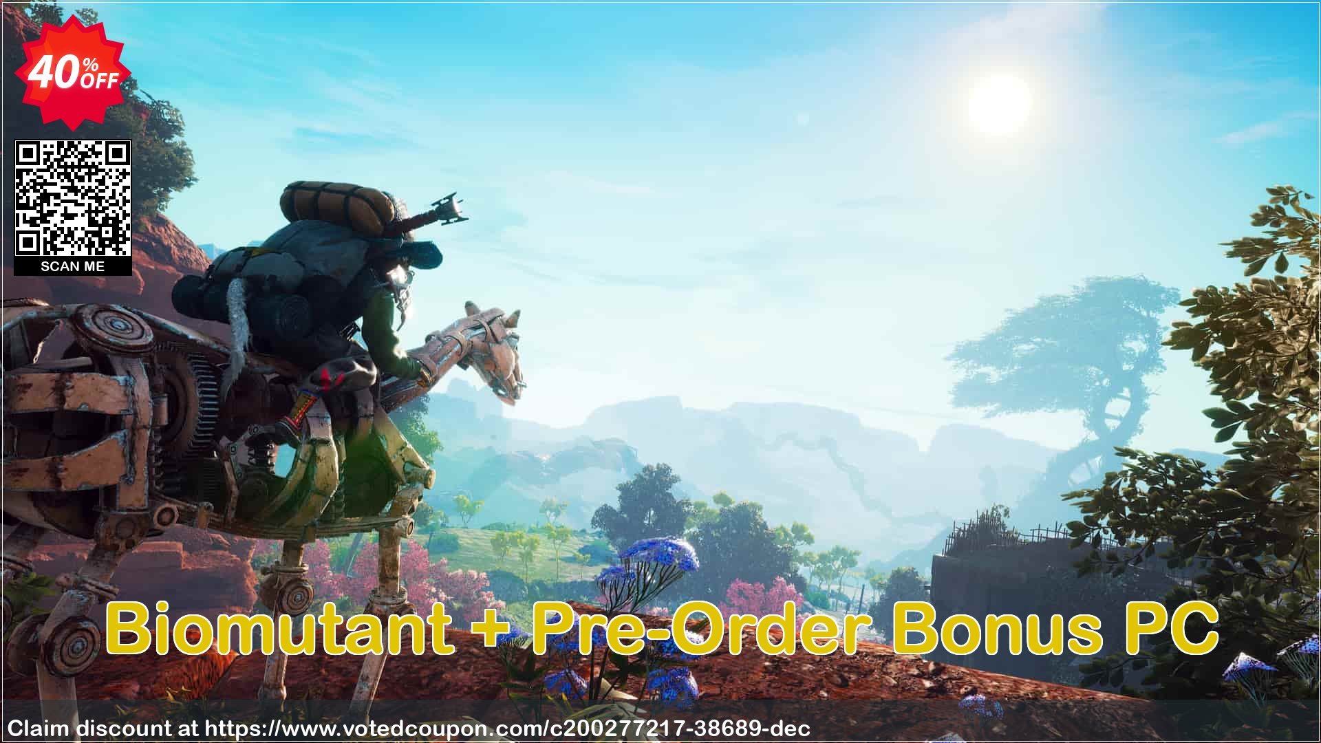 Biomutant + Pre-Order Bonus PC Coupon, discount Biomutant + Pre-Order Bonus PC Deal 2024 CDkeys. Promotion: Biomutant + Pre-Order Bonus PC Exclusive Sale offer 