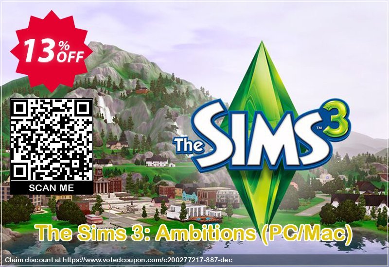 The Sims 3: Ambitions, PC/MAC  Coupon, discount The Sims 3: Ambitions (PC/Mac) Deal. Promotion: The Sims 3: Ambitions (PC/Mac) Exclusive offer 