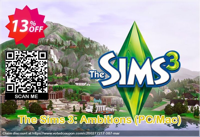 The Sims 3: Ambitions, PC/MAC  Coupon, discount The Sims 3: Ambitions (PC/Mac) Deal. Promotion: The Sims 3: Ambitions (PC/Mac) Exclusive offer 