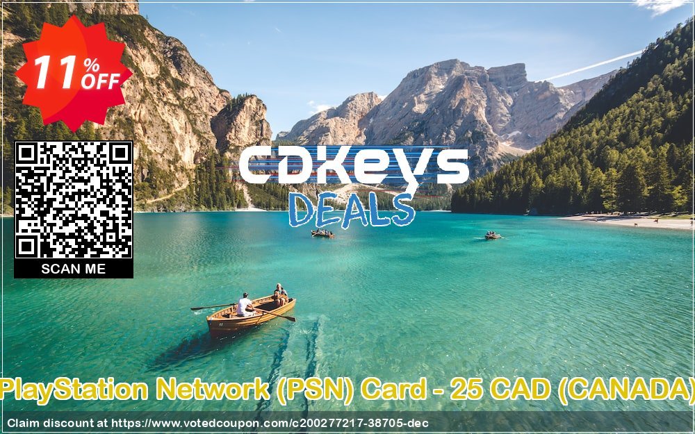 PS Network, PSN Card - 25 CAD, CANADA  Coupon, discount PlayStation Network (PSN) Card - 25 CAD (CANADA) Deal 2024 CDkeys. Promotion: PlayStation Network (PSN) Card - 25 CAD (CANADA) Exclusive Sale offer 
