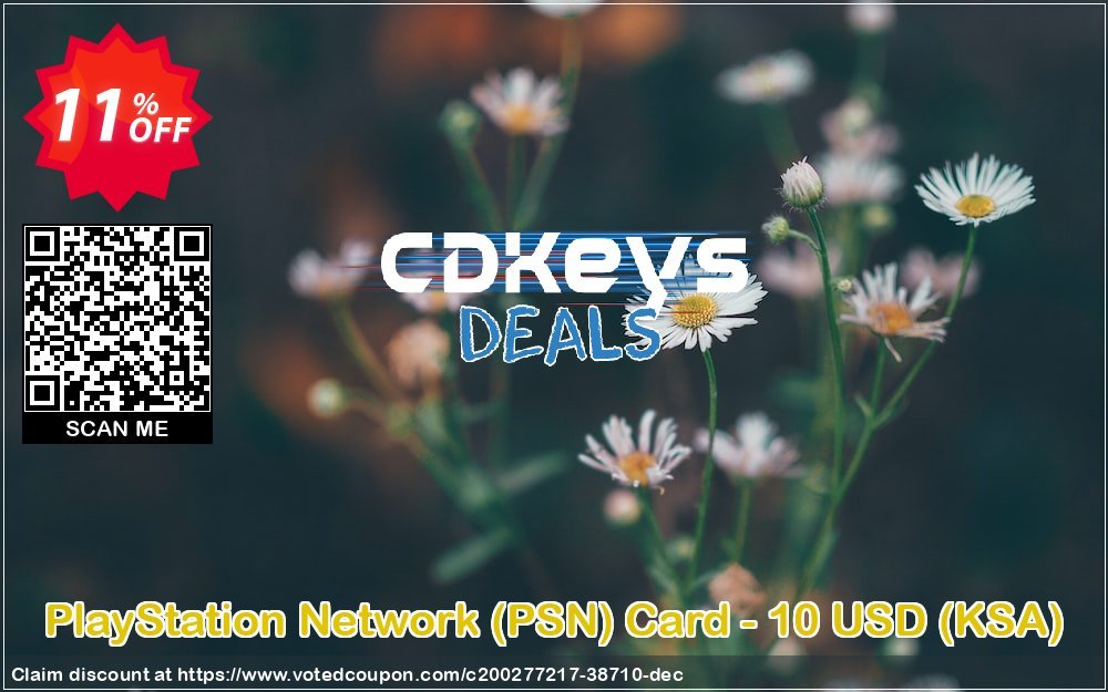 PS Network, PSN Card - 10 USD, KSA  Coupon, discount PlayStation Network (PSN) Card - 10 USD (KSA) Deal 2024 CDkeys. Promotion: PlayStation Network (PSN) Card - 10 USD (KSA) Exclusive Sale offer 
