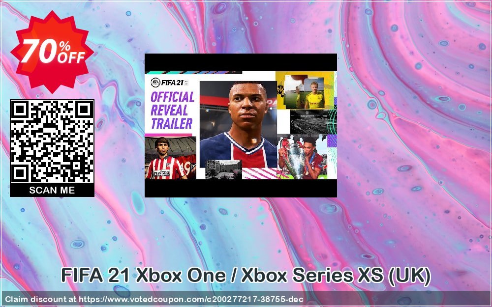FIFA 21 Xbox One / Xbox Series XS, UK  Coupon, discount FIFA 21 Xbox One / Xbox Series XS (UK) Deal 2024 CDkeys. Promotion: FIFA 21 Xbox One / Xbox Series XS (UK) Exclusive Sale offer 