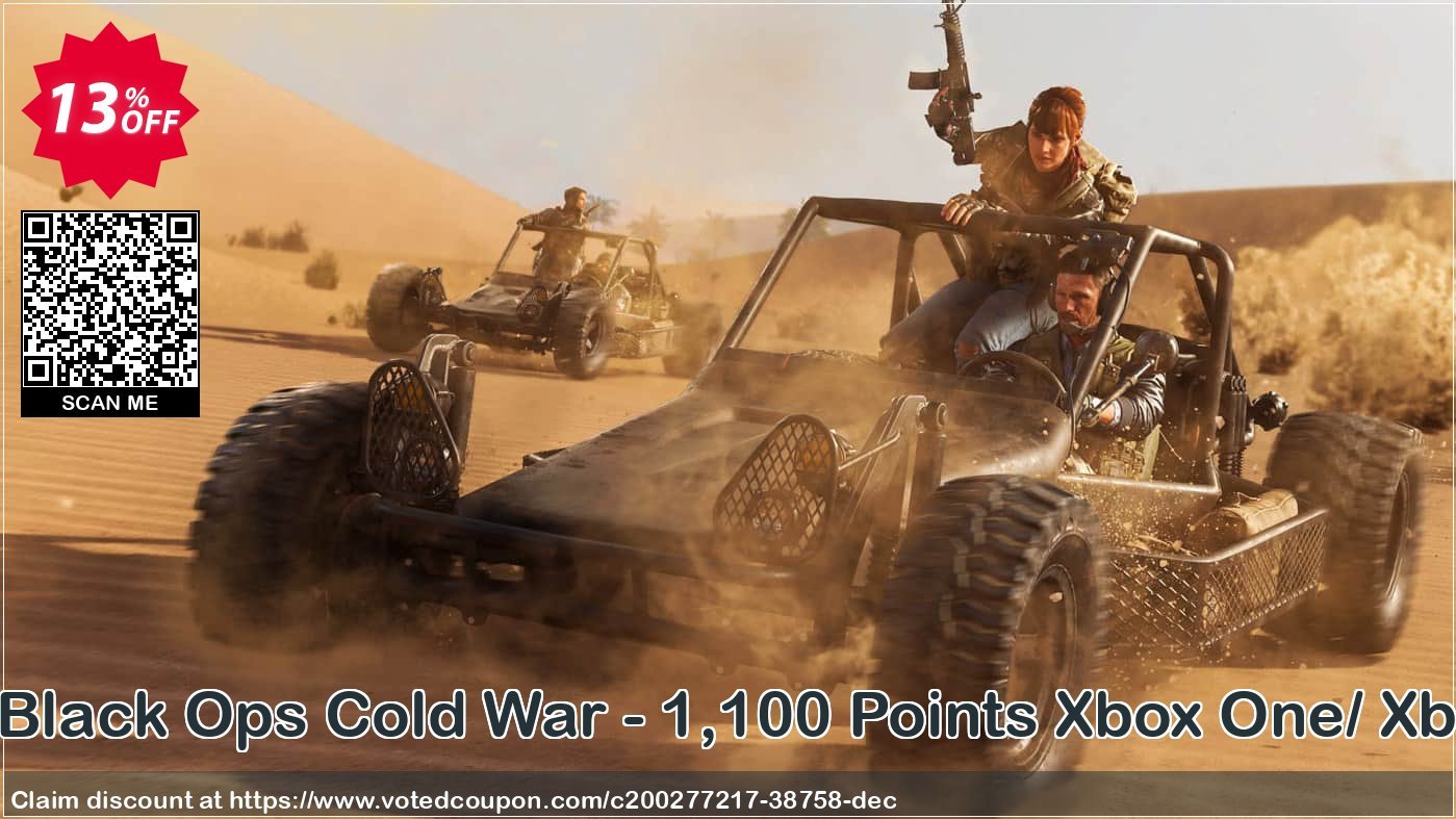 Call of Duty: Black Ops Cold War - 1,100 Points Xbox One/ Xbox Series X|S Coupon, discount Call of Duty: Black Ops Cold War - 1,100 Points Xbox One/ Xbox Series X|S Deal 2024 CDkeys. Promotion: Call of Duty: Black Ops Cold War - 1,100 Points Xbox One/ Xbox Series X|S Exclusive Sale offer 