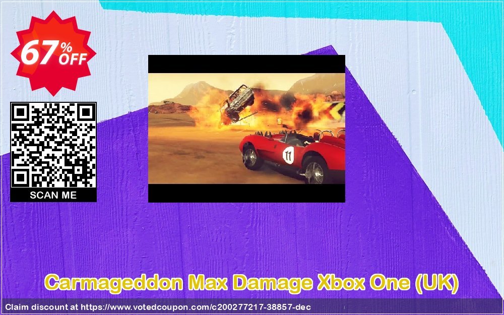 Carmageddon Max Damage Xbox One, UK  Coupon, discount Carmageddon Max Damage Xbox One (UK) Deal 2024 CDkeys. Promotion: Carmageddon Max Damage Xbox One (UK) Exclusive Sale offer 