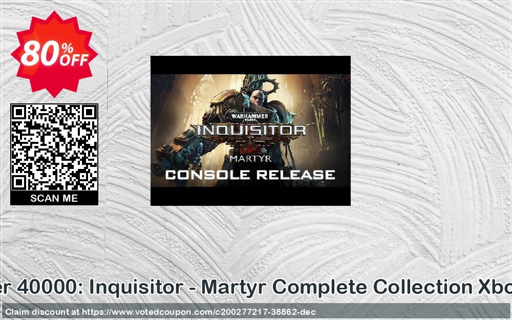 Warhammer 40000: Inquisitor - Martyr Complete Collection Xbox One, UK  Coupon, discount Warhammer 40000: Inquisitor - Martyr Complete Collection Xbox One (UK) Deal 2024 CDkeys. Promotion: Warhammer 40000: Inquisitor - Martyr Complete Collection Xbox One (UK) Exclusive Sale offer 