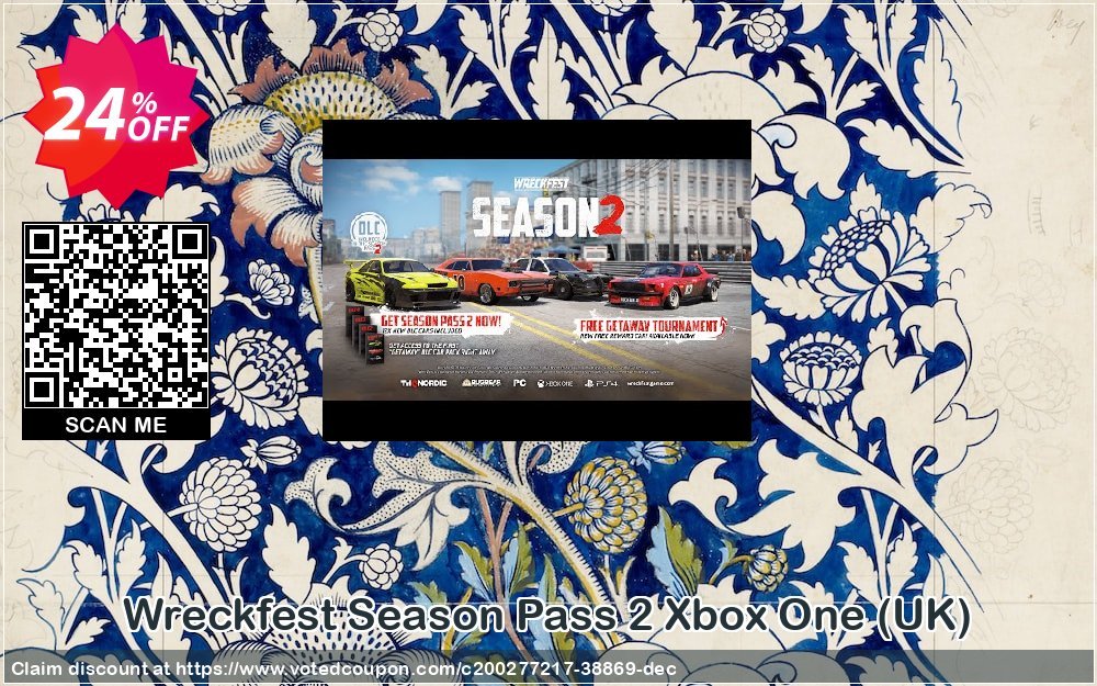 Wreckfest Season Pass 2 Xbox One, UK  Coupon, discount Wreckfest Season Pass 2 Xbox One (UK) Deal 2024 CDkeys. Promotion: Wreckfest Season Pass 2 Xbox One (UK) Exclusive Sale offer 