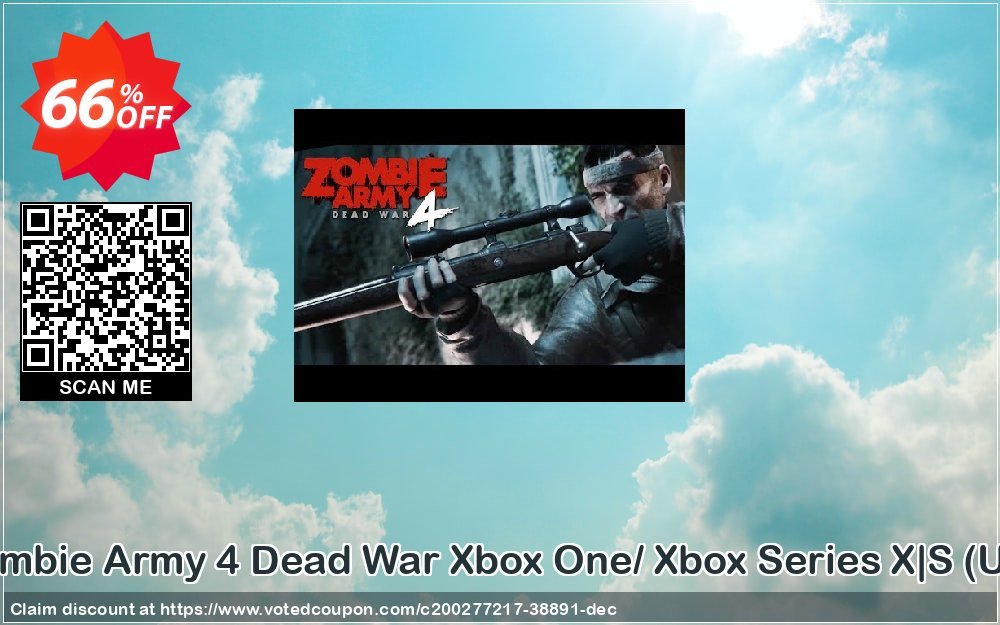 Zombie Army 4 Dead War Xbox One/ Xbox Series X|S, UK  Coupon, discount Zombie Army 4 Dead War Xbox One/ Xbox Series X|S (UK) Deal 2024 CDkeys. Promotion: Zombie Army 4 Dead War Xbox One/ Xbox Series X|S (UK) Exclusive Sale offer 