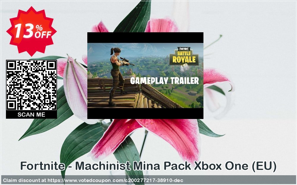 Fortnite - MAChinist Mina Pack Xbox One, EU  Coupon, discount Fortnite - Machinist Mina Pack Xbox One (EU) Deal 2024 CDkeys. Promotion: Fortnite - Machinist Mina Pack Xbox One (EU) Exclusive Sale offer 
