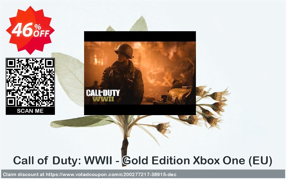 Call of Duty: WWII - Gold Edition Xbox One, EU  Coupon Code Apr 2024, 46% OFF - VotedCoupon