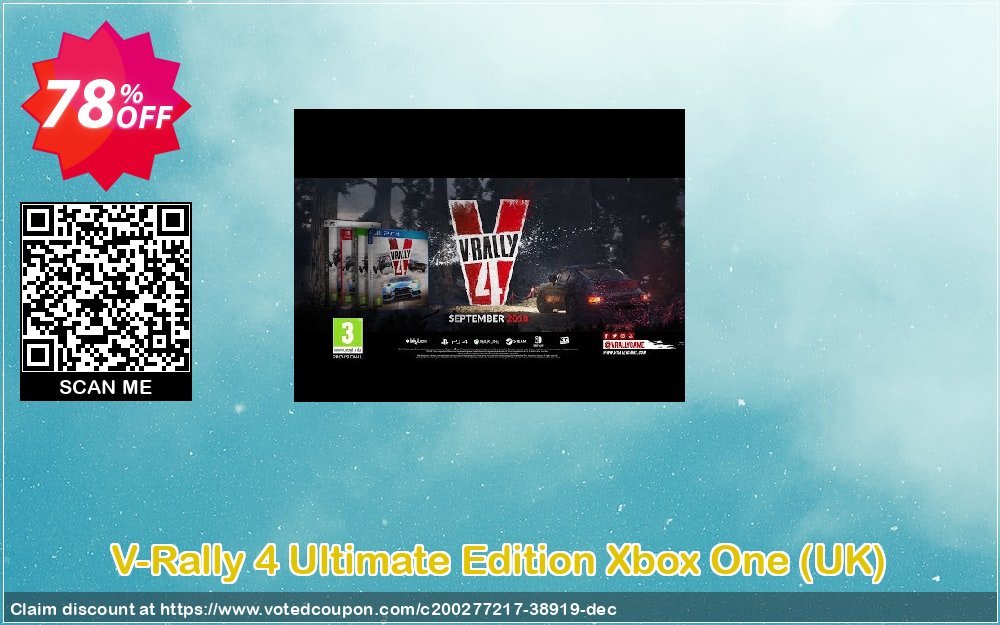 V-Rally 4 Ultimate Edition Xbox One, UK  Coupon, discount V-Rally 4 Ultimate Edition Xbox One (UK) Deal 2024 CDkeys. Promotion: V-Rally 4 Ultimate Edition Xbox One (UK) Exclusive Sale offer 